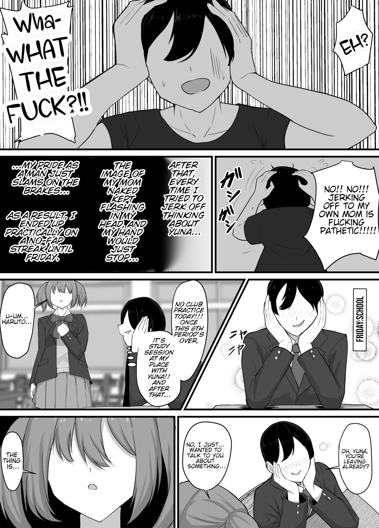 Hentai Manga Comic-Some dude stole my girl, so I blew off steam with my mom.-Read-10
